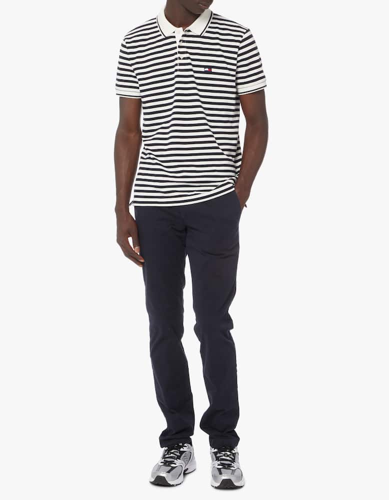 rinascente Tommy Hilfiger Striped wavy flag short sleeve polo shirt