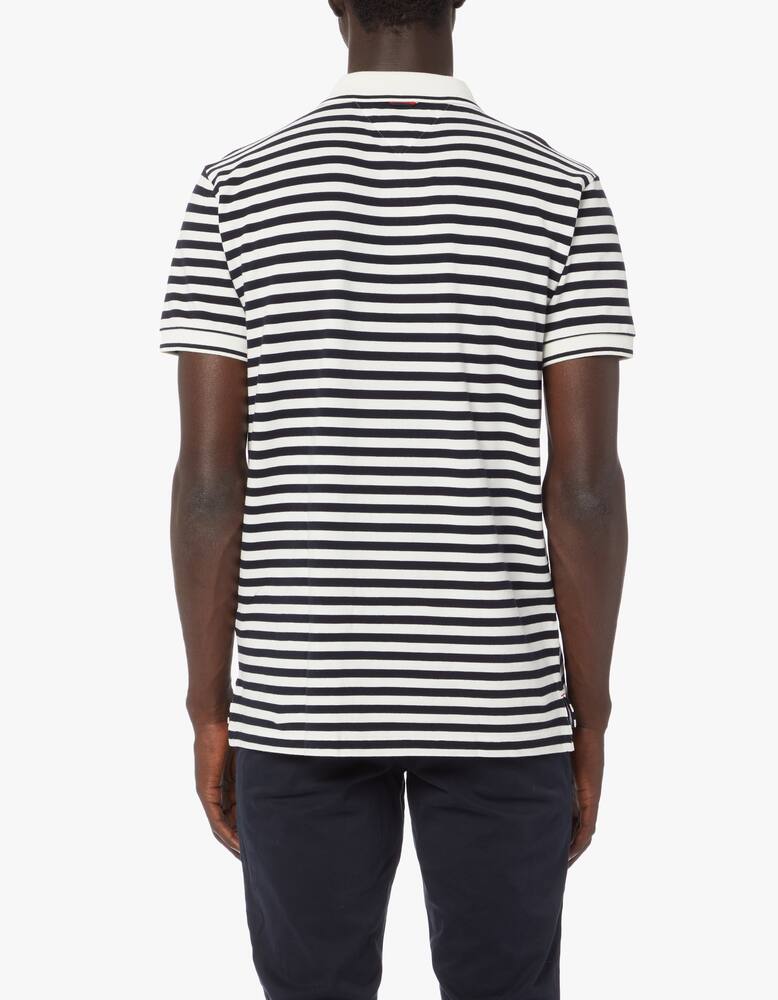 rinascente Tommy Hilfiger Striped wavy flag short sleeve polo shirt