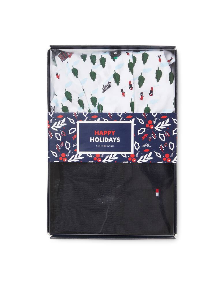 rinascente Tommy Hilfiger Set regalo natale woven boxer e calze