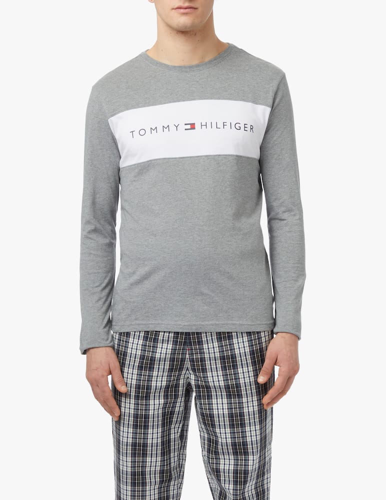 rinascente Tommy Hilfiger Long sleeve cotton logo flag t-shirt - multi