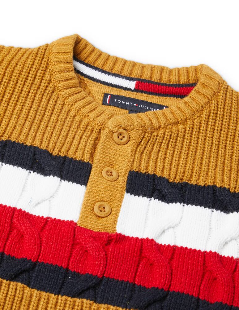 rinascente Tommy Hilfiger Global stripe henley sweater