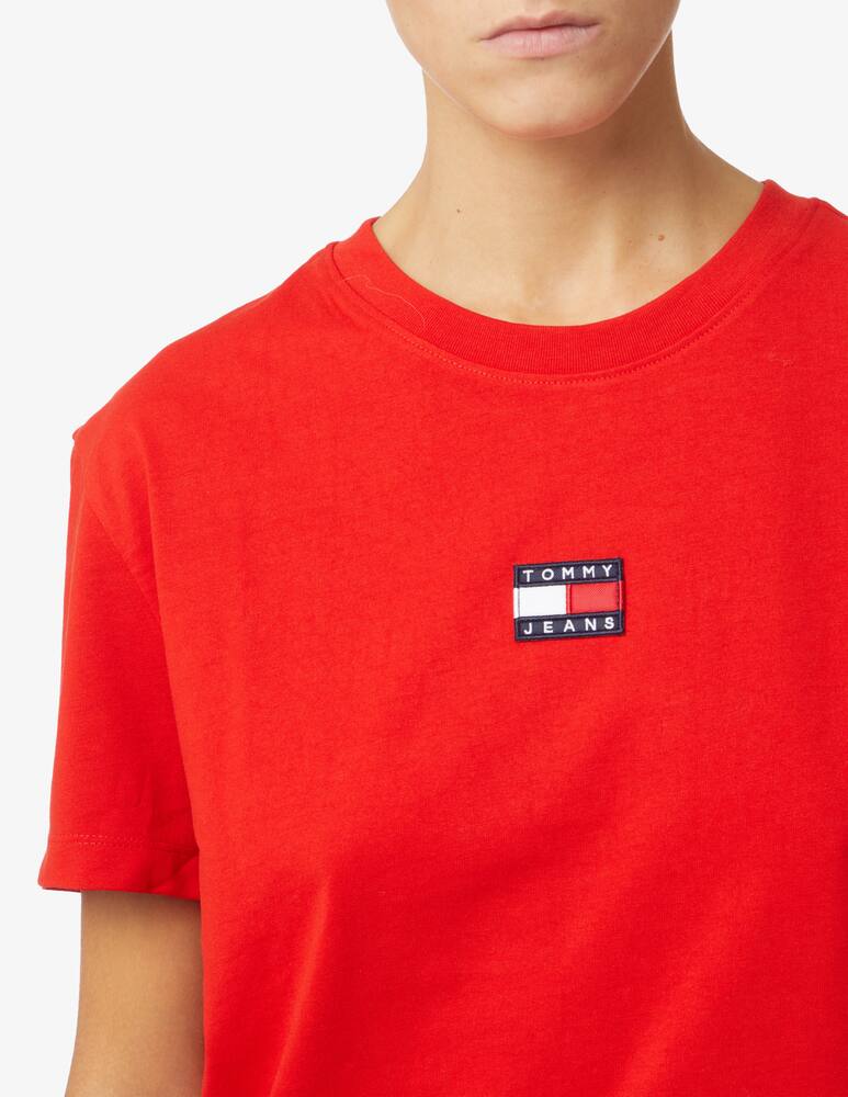 Tommy Jeans Badge cropped t-shirt - Red - picture 4