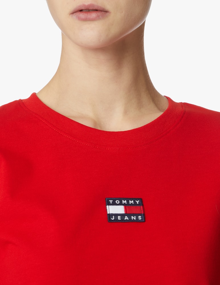 rinascente Tommy Jeans T-shirt in cotone - rosso