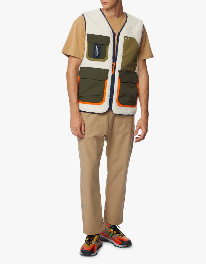 rinascente Tommy Jeans Sherpa multi pocket vest