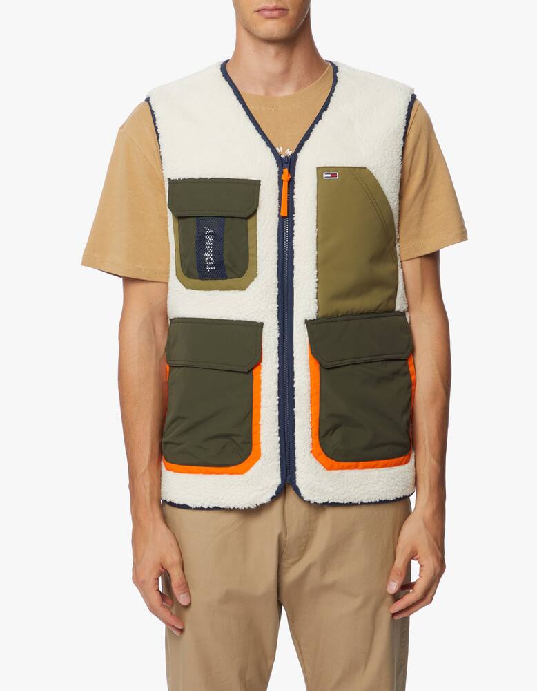 rinascente Tommy Jeans Sherpa multi pocket vest
