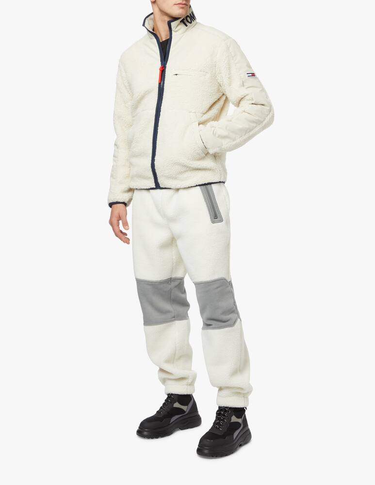 rinascente Tommy Jeans Zip sherpa jacket with logo