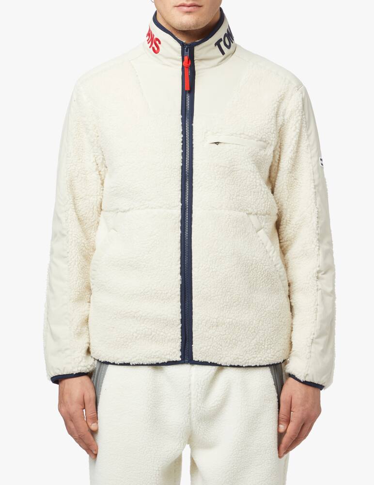 rinascente Tommy Jeans Zip sherpa jacket with logo