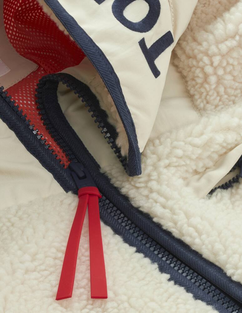 rinascente Tommy Jeans Zip sherpa jacket with logo