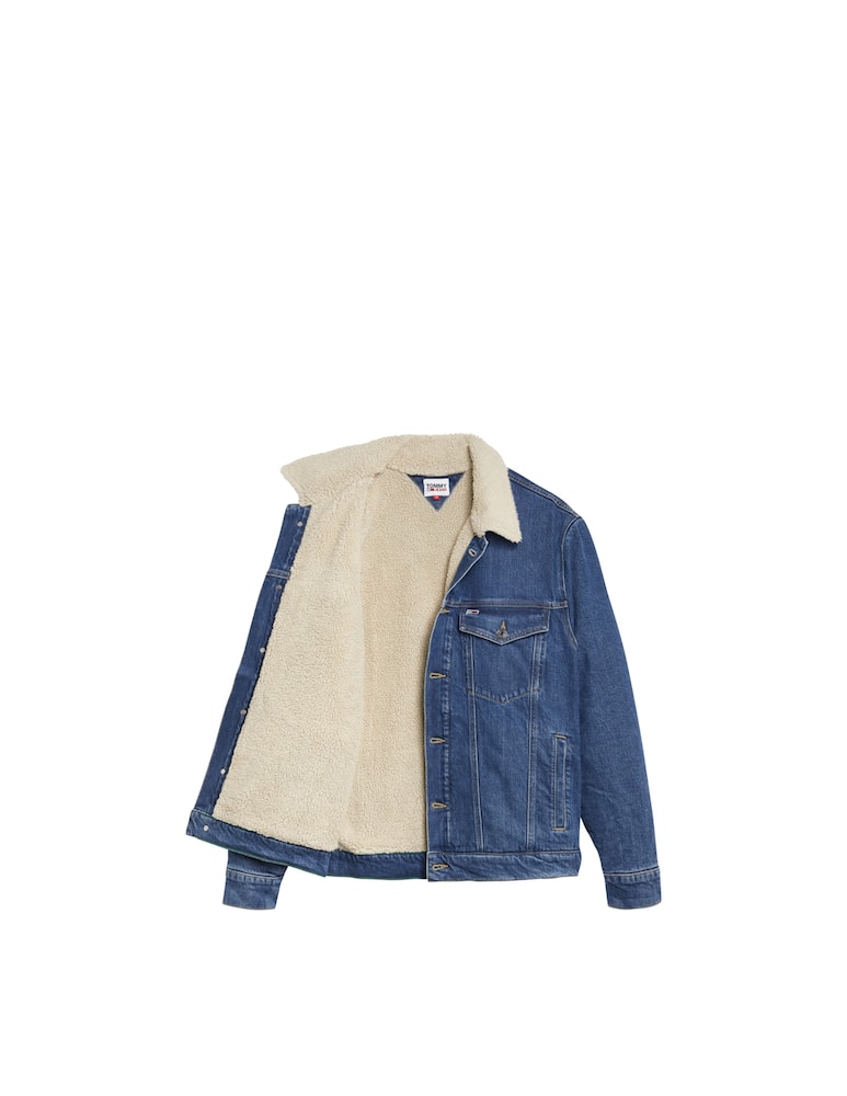 rinascente Tommy Jeans Flag sherpa jacket