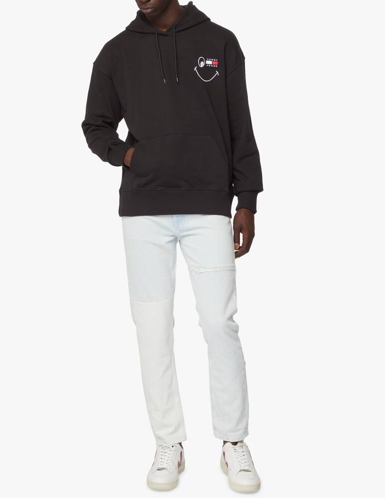 rinascente Tommy Jeans Felpa con cappuccio logo smile