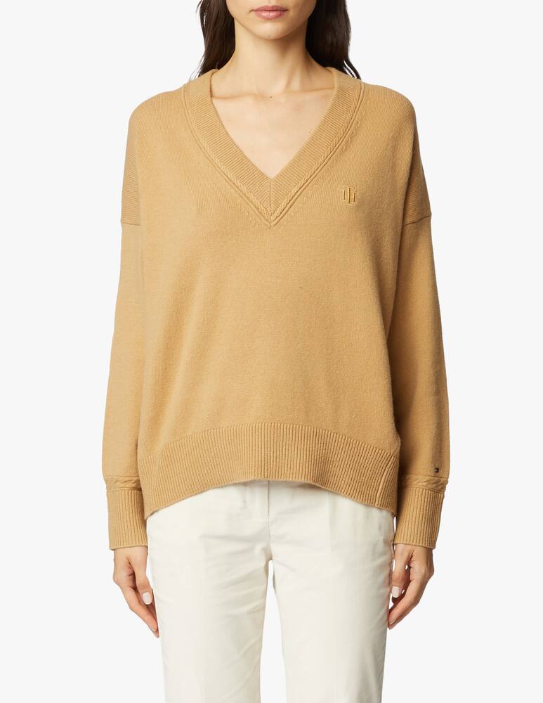 rinascente Tommy Hilfiger Maglione collo a V in misto lana 