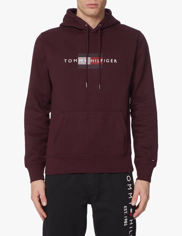 rinascente Tommy Hilfiger Felpa con cappuccio th flag lines