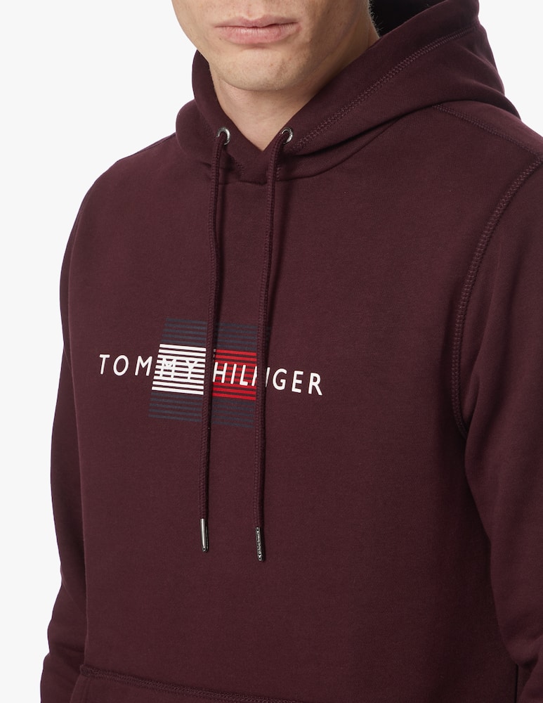 rinascente Tommy Hilfiger Felpa con cappuccio th flag lines