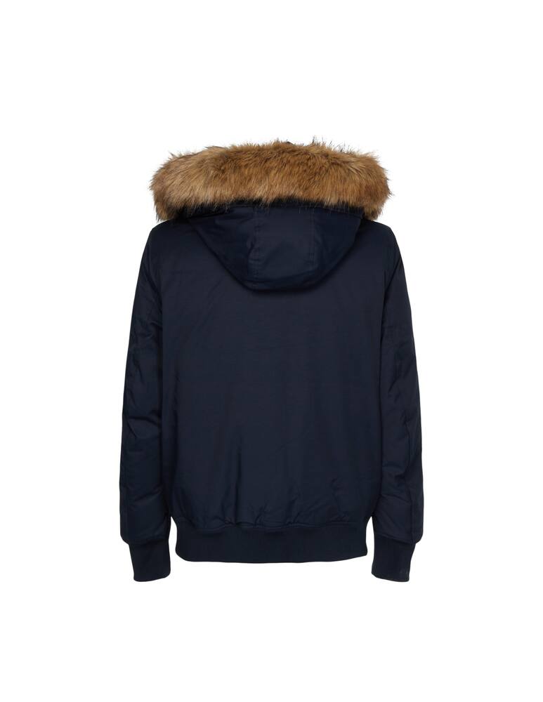 rinascente Tommy Hilfiger Fur hooded bomber jacket