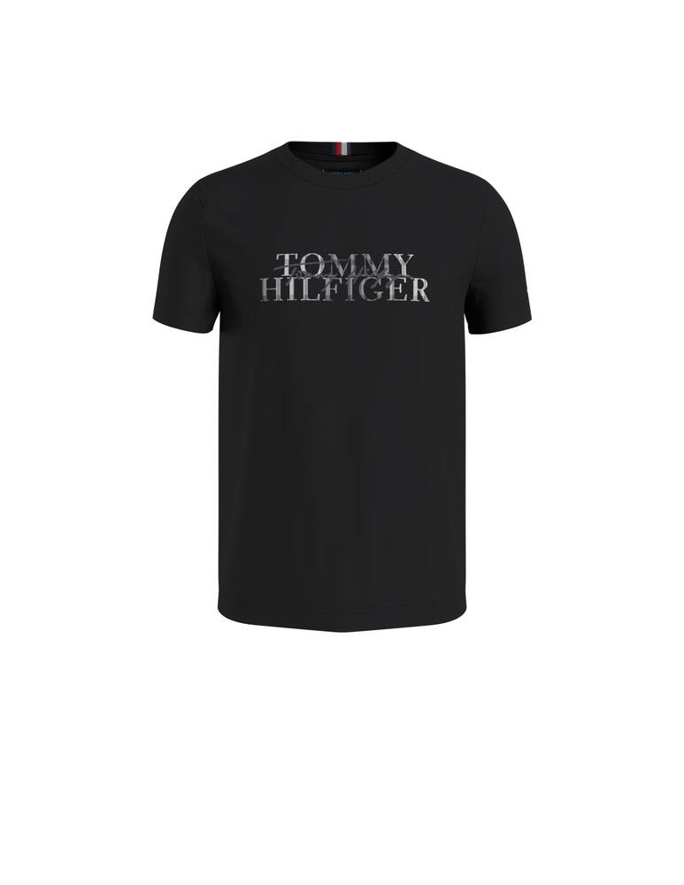 rinascente Tommy Hilfiger Check lettering t-shirt