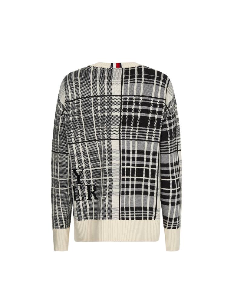 rinascente Tommy Hilfiger Hecy check roundneck sweater