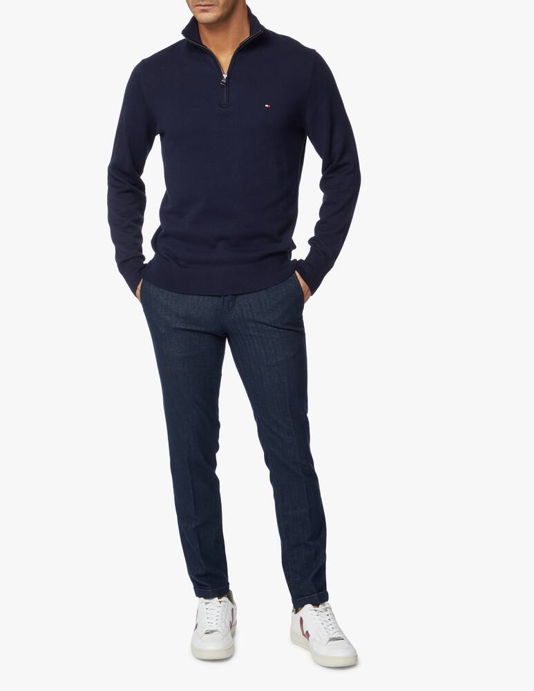 rinascente Tommy Hilfiger Cotton cashmere half zip sweater