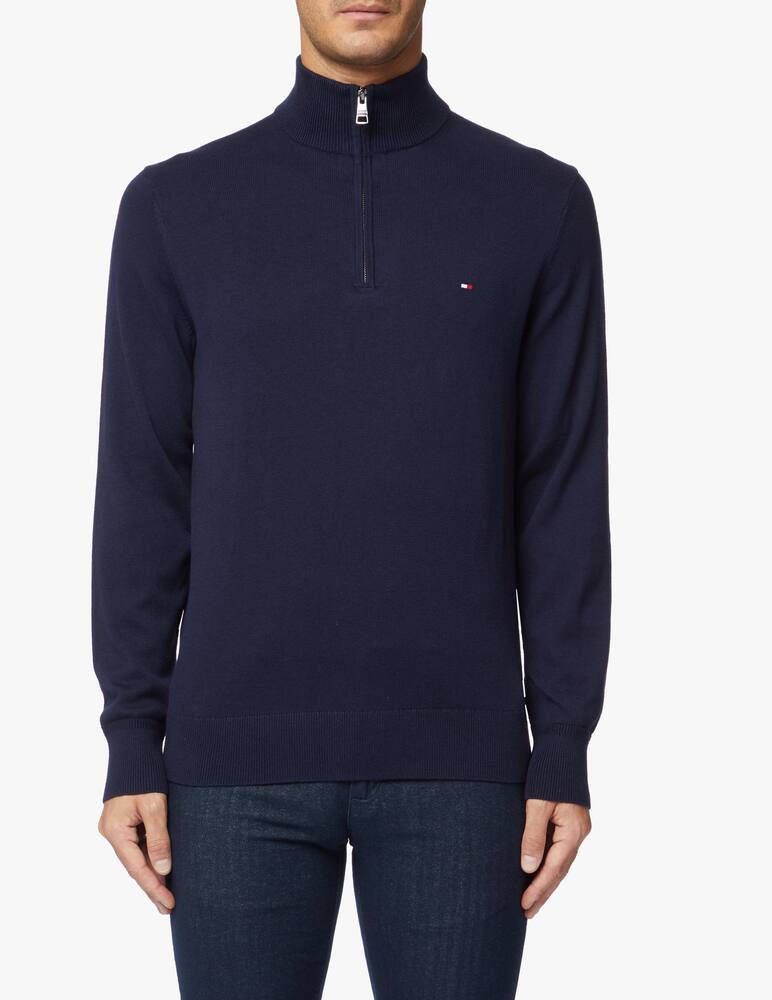 rinascente Tommy Hilfiger Cotton cashmere half zip sweater