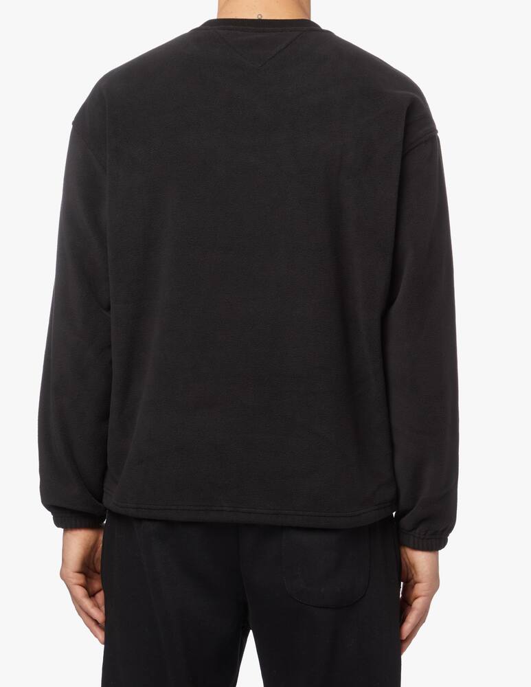 rinascente Tommy Jeans Felpa girocollo in pile con logo