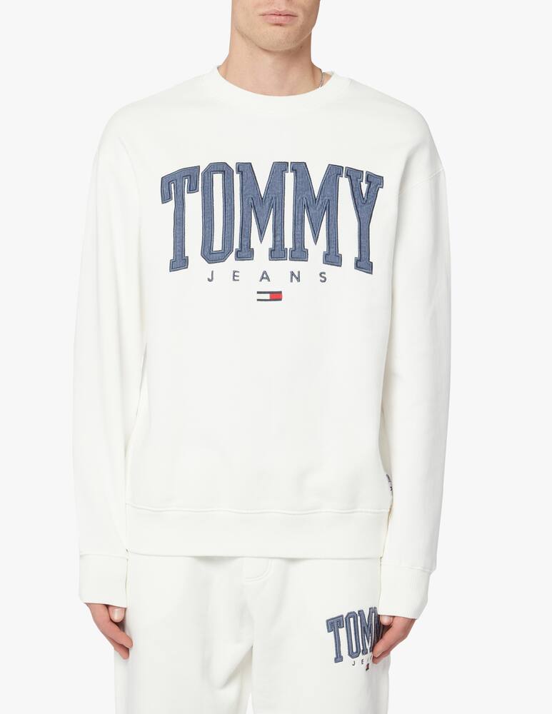 rinascente Tommy Jeans Felpa girocollo college logo