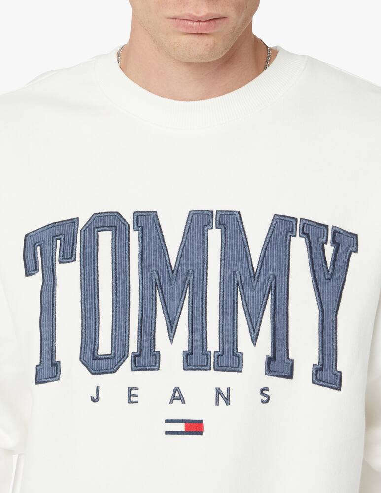 rinascente Tommy Jeans Felpa girocollo college logo