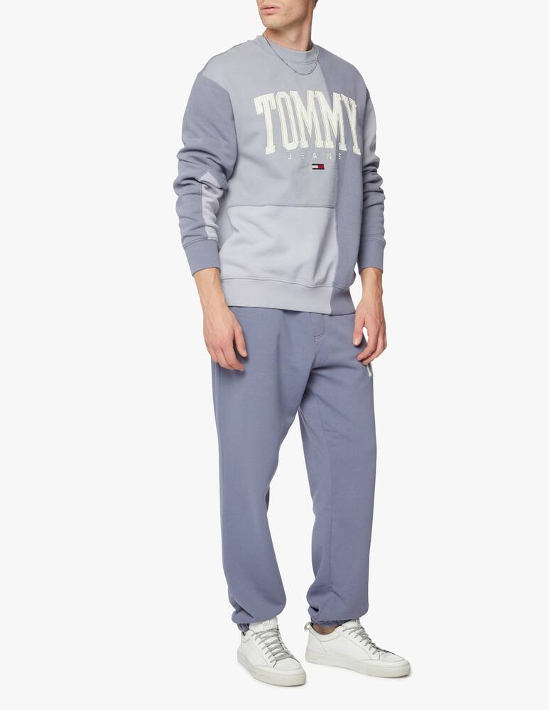 rinascente Tommy Jeans Felpa girocollo college logo tonal cut