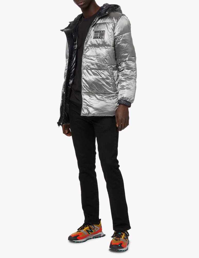 rinascente Tommy Jeans Metallic padded reversible hooded jacket