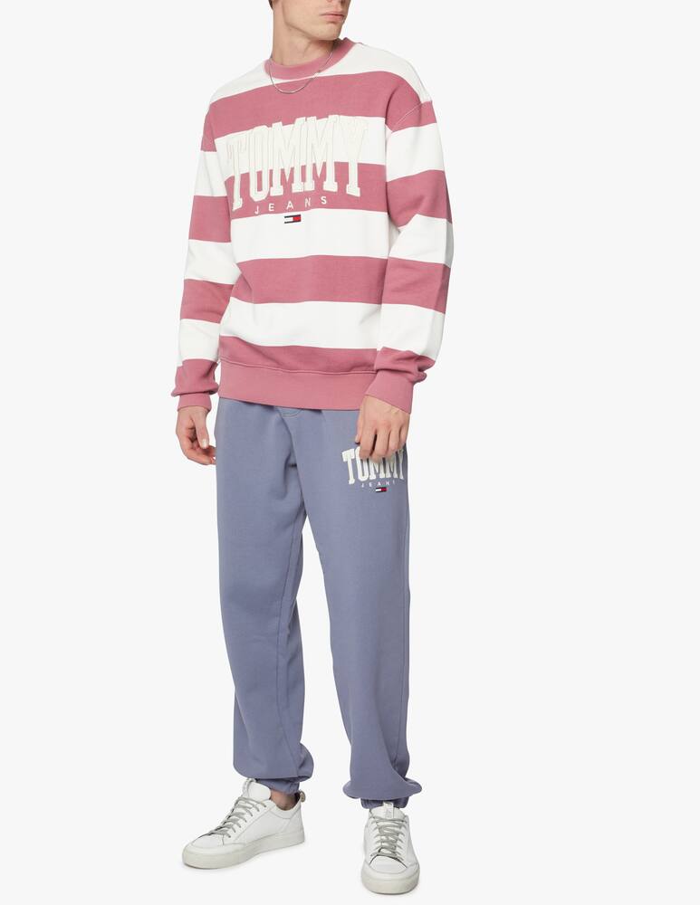 rinascente Tommy Jeans Stripes college roundneck sweatshirt