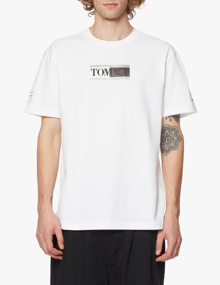 rinascente Tommy Jeans Mettalic t-shirt logo regular fit