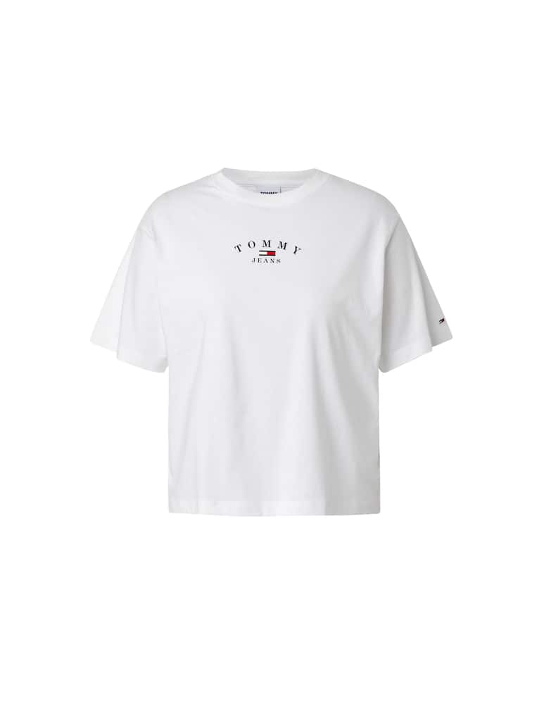 rinascente Tommy Jeans Cotton t-shirt with logo - white