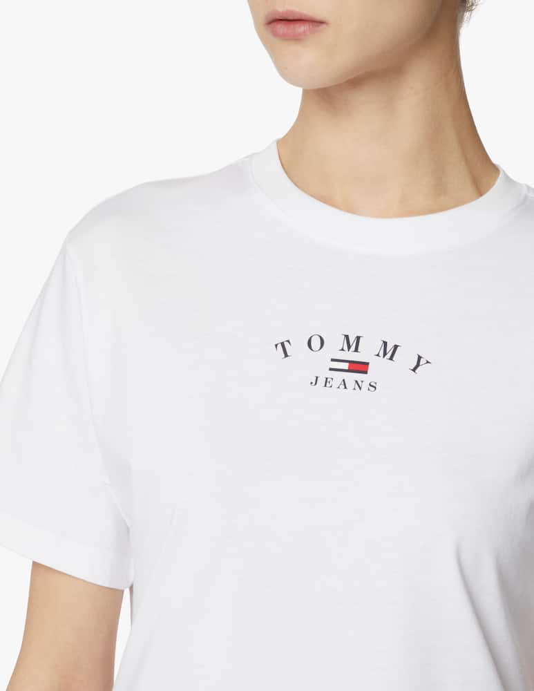 Tommy Jeans T-shirt in cotone con logo - bianco - immagine 4 Tommy Jeans T-shirt in cotone con logo - bianco - immagine 4