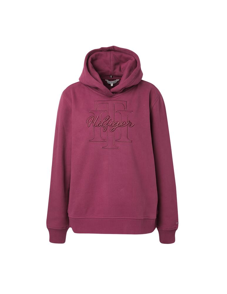 Tommy Hilfiger Felpa in cotone con cappuccio con logo - rosso - immagine 5 Tommy Hilfiger Felpa in cotone con cappuccio con logo - rosso - immagine 5