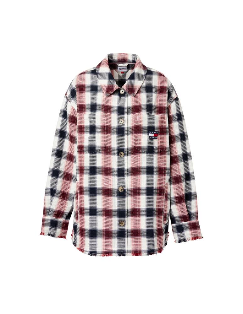 rinascente Tommy Jeans Camicia in cotone motivo check - rosso