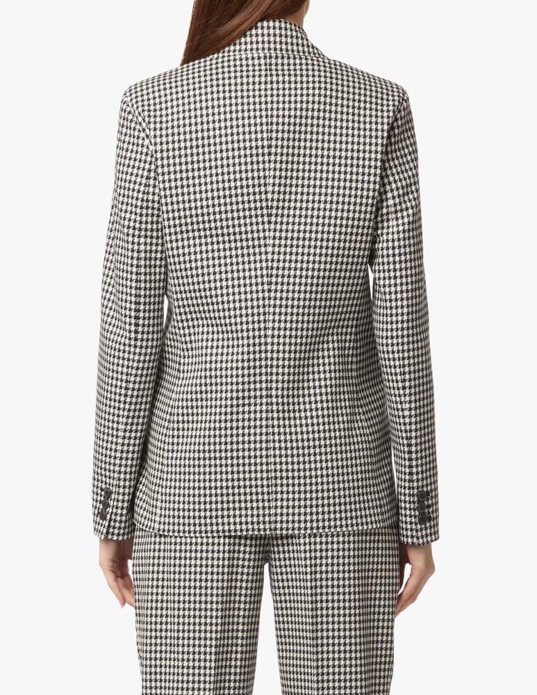rinascente Tommy Hilfiger Double-breasted blazer with pied de poule print - blue