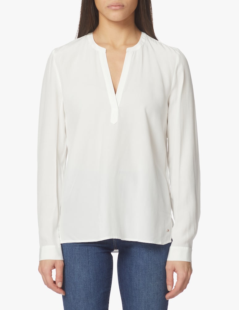 rinascente Tommy Hilfiger Blusa in viscosa - bianco
