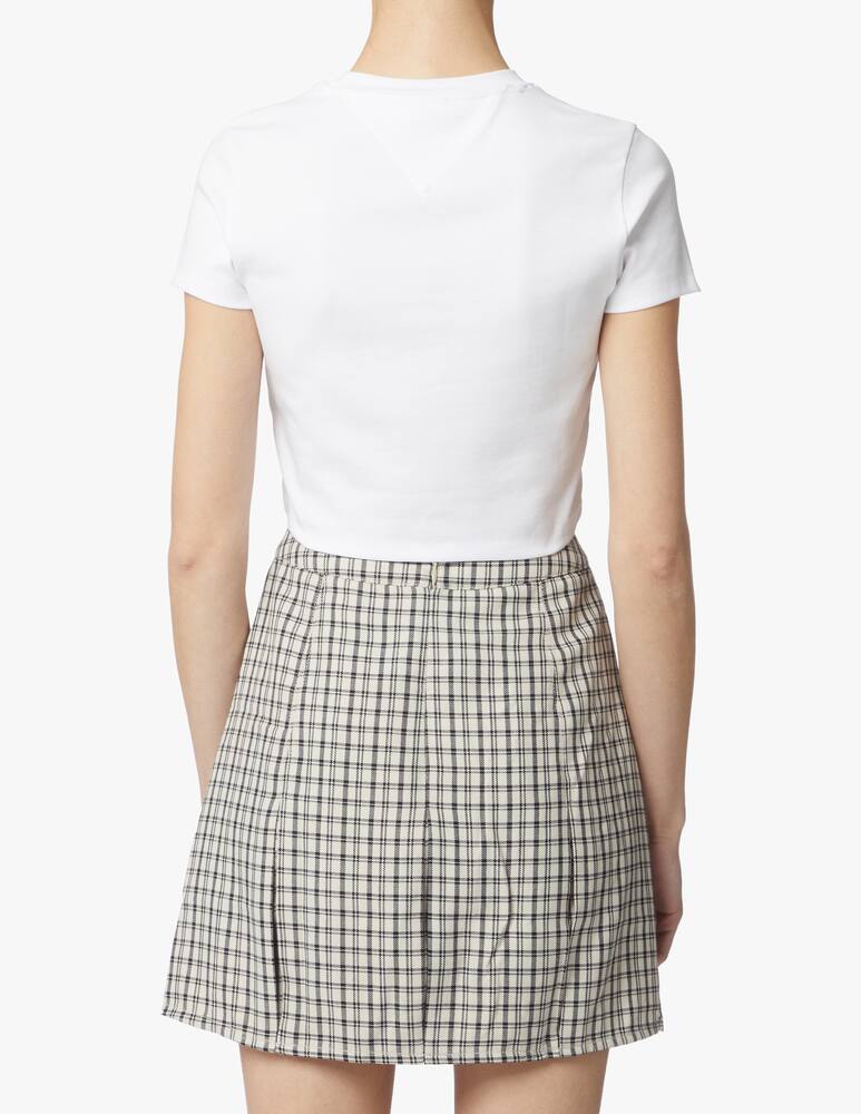 rinascente Tommy Jeans Cotton t-shirt with logo - white