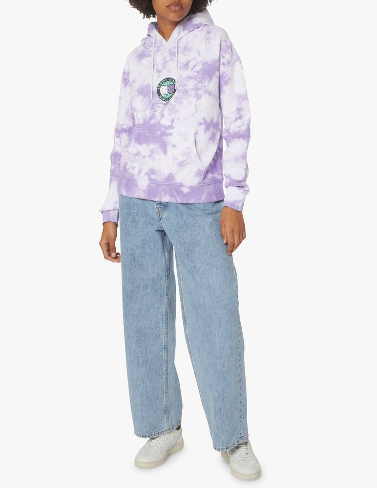 Tommy Jeans Felpa con cappuccio tie-dye - lilla - immagine 2 Tommy Jeans Felpa con cappuccio tie-dye - lilla - immagine 2