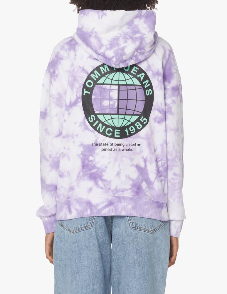Tommy Jeans Felpa con cappuccio tie-dye - lilla - immagine 3 Tommy Jeans Felpa con cappuccio tie-dye - lilla - immagine 3