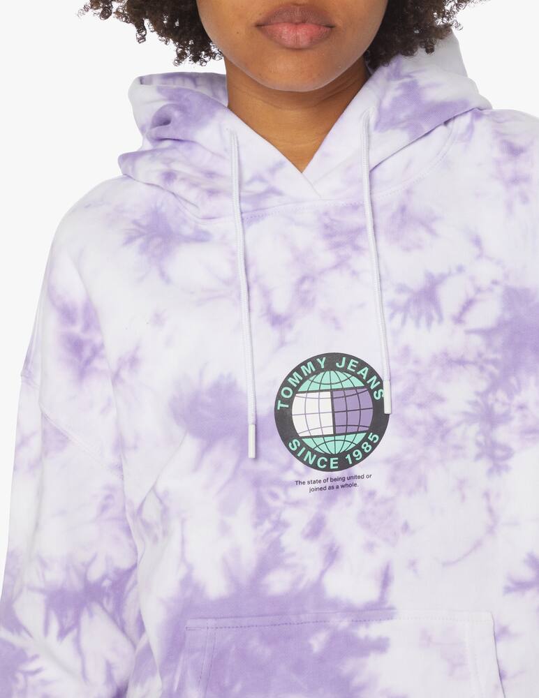 Tommy Jeans Felpa con cappuccio tie-dye - lilla - immagine 4 Tommy Jeans Felpa con cappuccio tie-dye - lilla - immagine 4