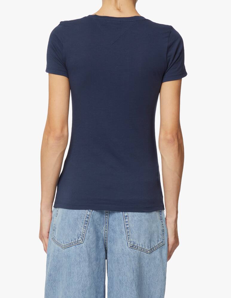 rinascente Tommy Jeans Cotton t-shirt with logo - blue