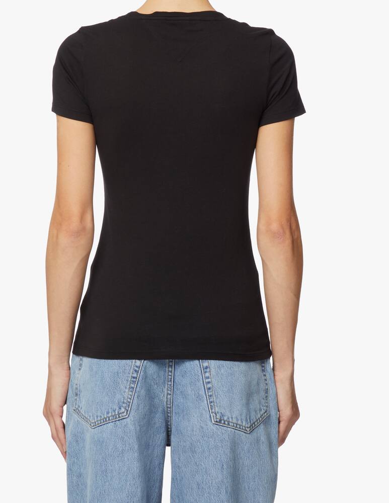 Tommy Jeans Cotton t-shirt with logo - black - picture 3 Tommy Jeans Cotton t-shirt with logo - black - picture 3