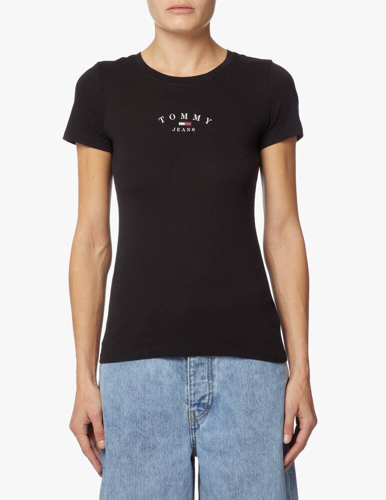 Tommy Jeans Cotton t-shirt with logo - black - picture 1 Tommy Jeans Cotton t-shirt with logo - black - picture 1