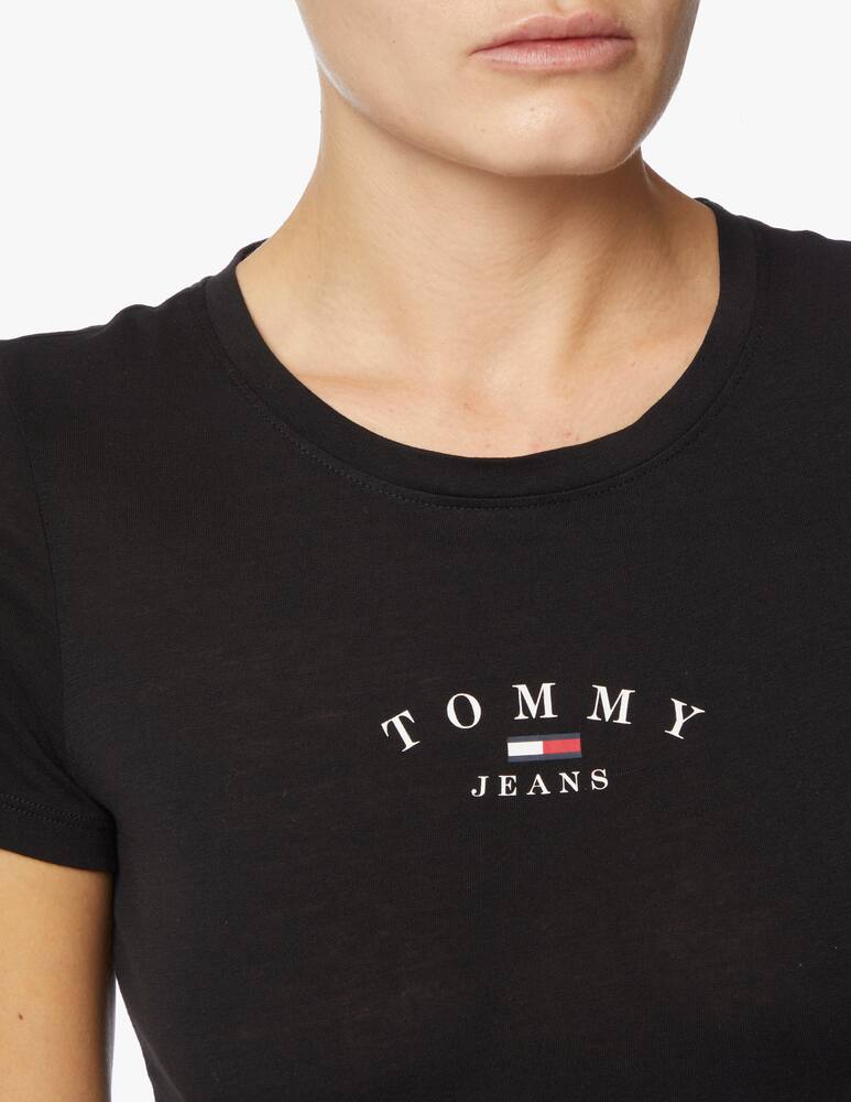Tommy Jeans Cotton t-shirt with logo - black - picture 4 Tommy Jeans Cotton t-shirt with logo - black - picture 4