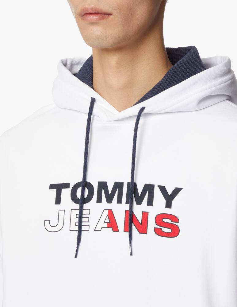 rinascente Tommy Jeans Logo hoodie - white