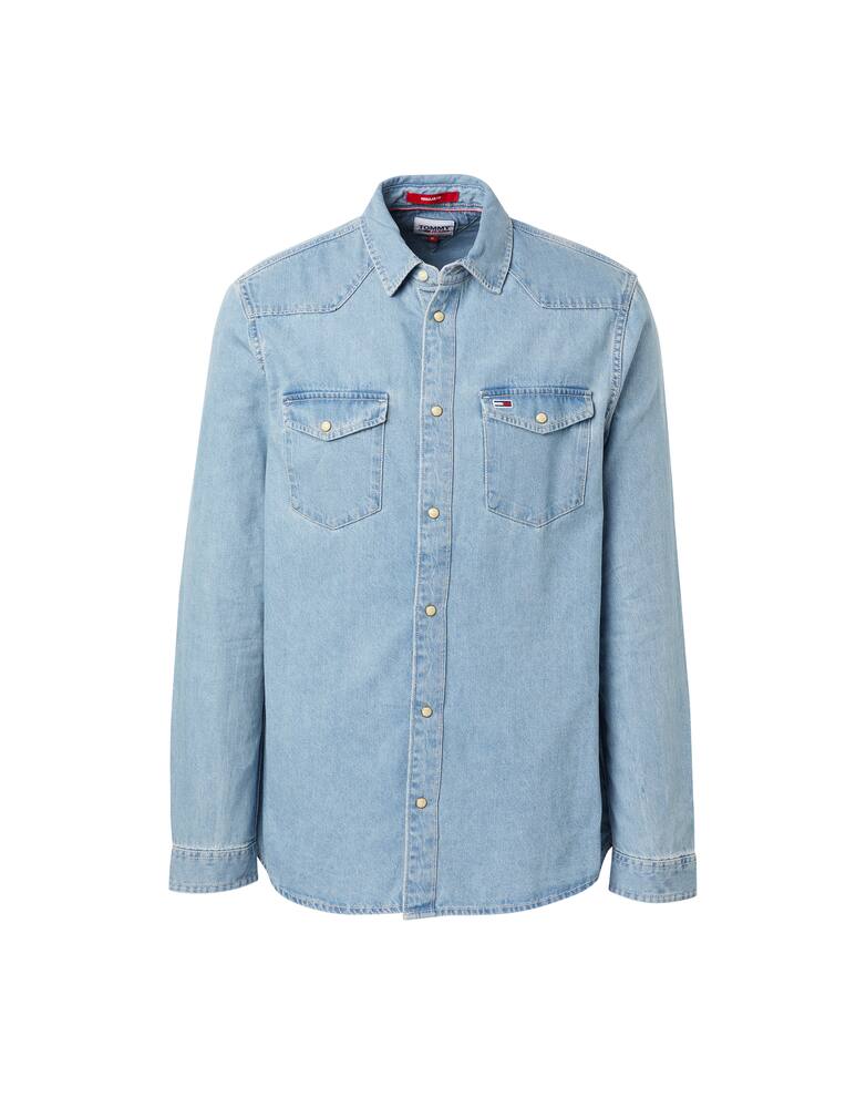 rinascente Tommy Jeans Camicia manica lunga in denim western - blu