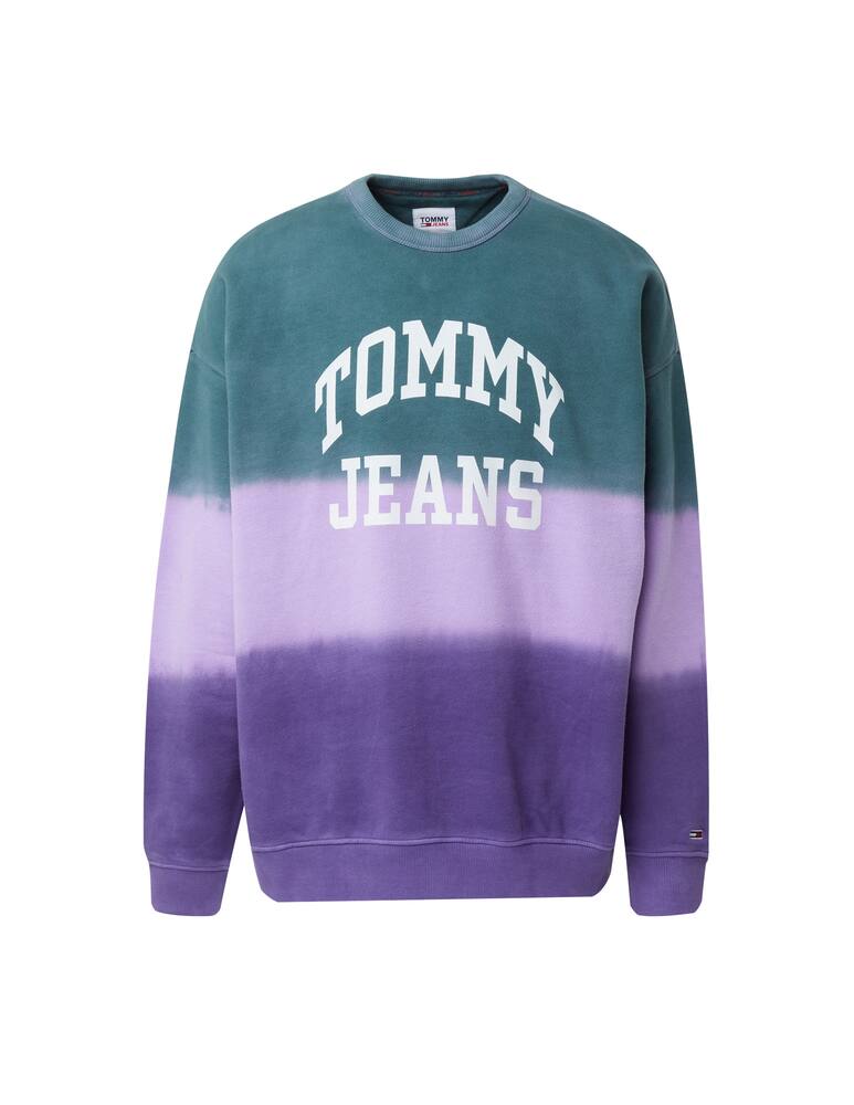 rinascente Tommy Jeans Felpa girocollo tie dye tricolor - multicolor