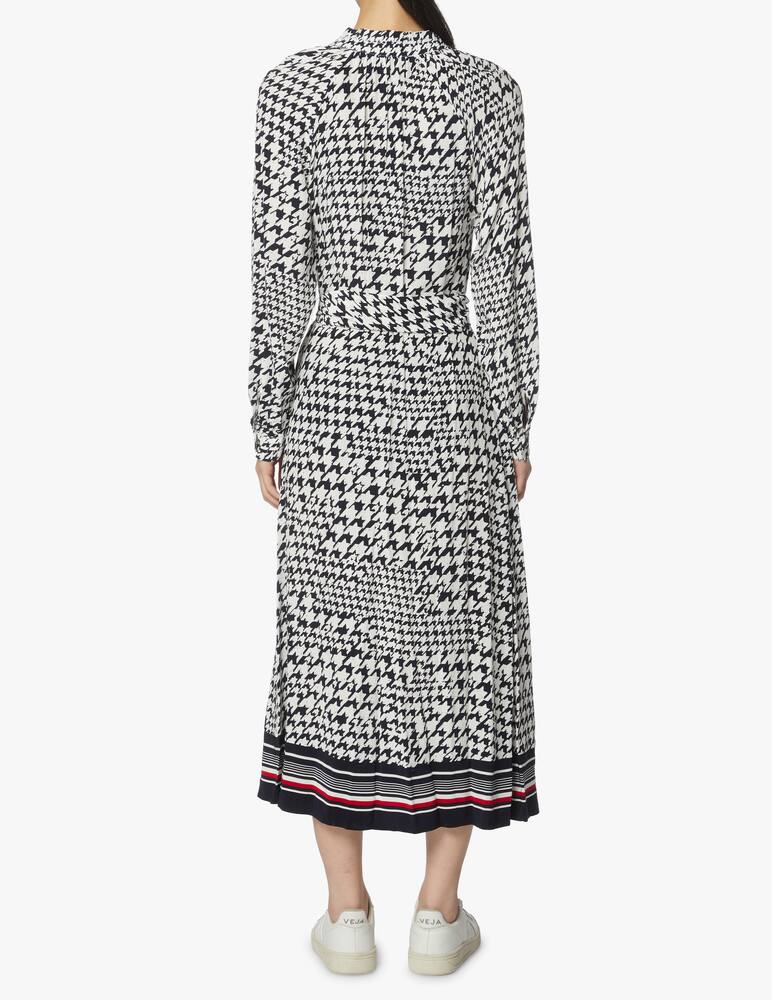 rinascente Tommy Hilfiger Vestito lungo a manica lunga stampa animalier - blu