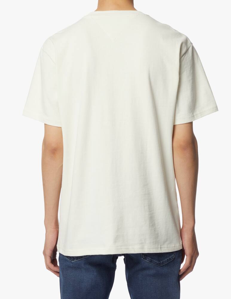 rinascente Tommy Jeans Embroidered badge t-shirt - white