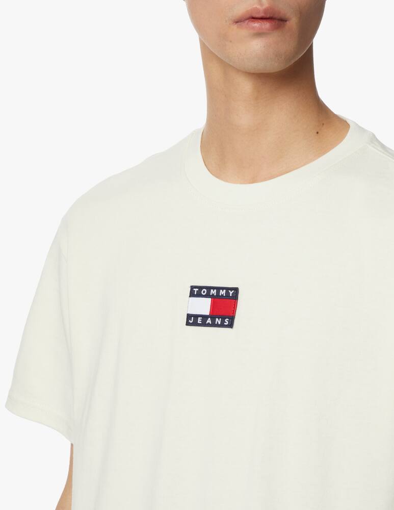 rinascente Tommy Jeans Embroidered badge t-shirt - white