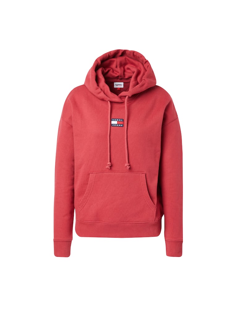 rinascente Tommy Jeans Felpa con cappuccio e logo - rosso